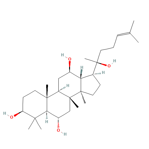 (3b,6a,12b)-Dammar-24-ene-3,6,12,20-tetrol (CAS: 34080-08-5) - Related Chemical Product