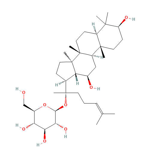 (3b,12b)-3,12-Dihydroxydammar-24-en-20-yl b-D-glucopyranoside (CAS: 39262-14-1) - Related Chemical Product