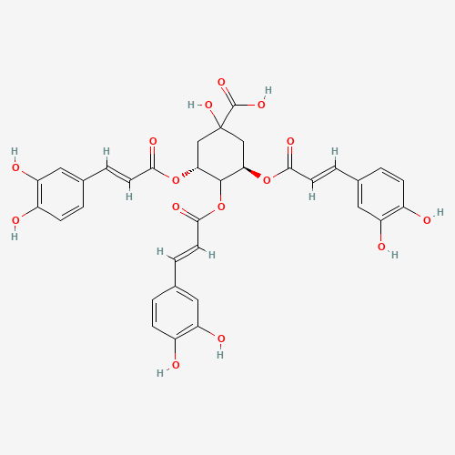 (3R,5R)-3,4,5-Tris{[(2E)-3-(3,4-dihydroxyphenyl)-2-propenoyl]oxy}-1-hydroxycyclohexanecarboxylic acid (CAS: 86632-03-3) - Related Chemical Product