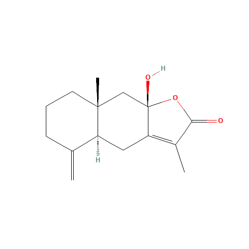 (4aS,8aR,9aS)-9a-Hydroxy-3,8a-dimethyl-5-methylene-4a,5,6,7,8,8a,9,9a-octahydronaphtho[2,3-b]furan-2(4H)-one (CAS: 73030-71-4) - Related Chemical Product