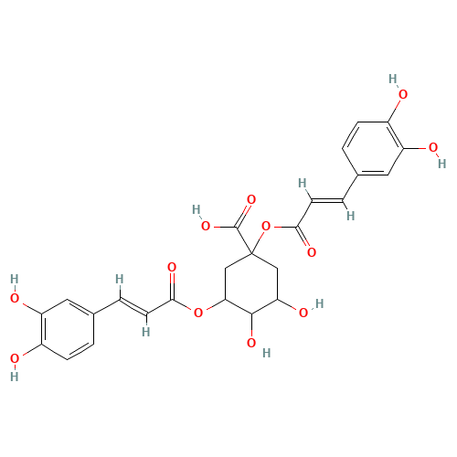 1,3-Bis{[(2E)-3-(3,4-dihydroxyphenyl)-2-propenoyl]oxy}-4,5-dihydroxycyclohexanecarboxylic acid (CAS: 1884-24-8) - Related Chemical Product
