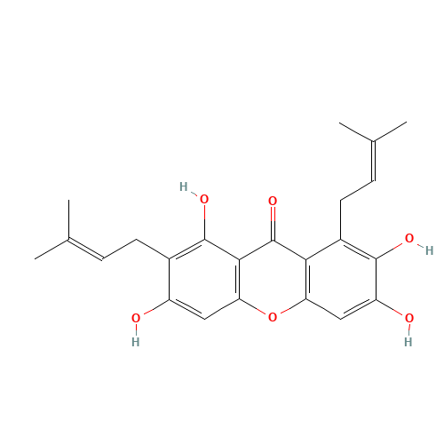 1,3,6,7-Tetrahydroxy-2,8-bis(3-methyl-2-buten-1-yl)-9H-xanthen-9-one (CAS: 31271-07-5) - Related Chemical Product
