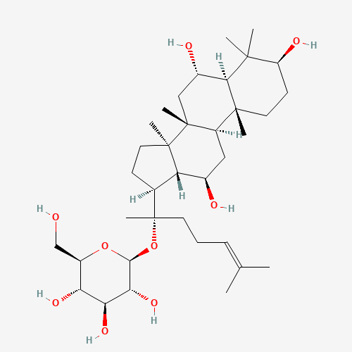 (3b,6a,12b)-3,6,12-Trihydroxydammar-24-en-20-yl b-D-glucopyranoside (CAS: 53963-43-2) - Related Chemical Product