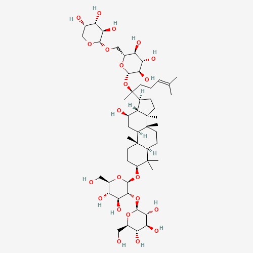 (3b,12b)-20-{[6-O-(a-L-Arabinopyranosyl)-b-D-glucopyranosyl]oxy}-12-hydroxydammar-24-en-3-yl 2-O-b-D-glucopyranosyl-b-D-glucopyranoside (CAS: 11021-13-9) - Related Chemical Product