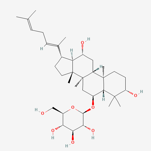 (3b,6a,12b,20E)-3,12-Dihydroxydammara-20(22),24-dien-6-yl b-D-glucopyranoside (CAS: 174721-08-5) - Related Chemical Product