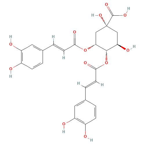 (1R,3R,4S,5R)-3,4-Bis{[(2E)-3-(3,4-dihydroxyphenyl)-2-propenoyl]oxy}-1,5-dihydroxycyclohexanecarboxylic acid (CAS: 32451-88-0) - Related Chemical Product