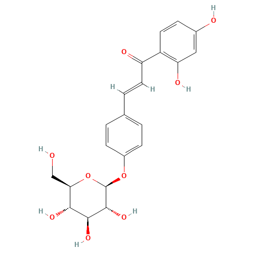 4-[(1E)-3-(2,4-Dihydroxyphenyl)-3-oxo-1-propen-1-yl]phenyl b-D-glucopyranoside (CAS: 5041-81-6) - Related Chemical Product
