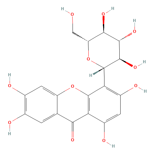 (1S)-1,5-Anhydro-1-(1,3,6,7-tetrahydroxy-9-oxo-9H-xanthen-4-yl)-D-glucitol (CAS: 24699-16-9) - Related Chemical Product