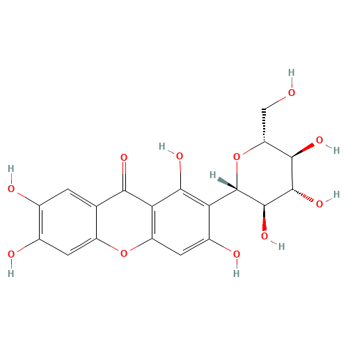 (1S)-1,5-Anhydro-1-(1,3,6,7-tetrahydroxy-9-oxo-9H-xanthen-2-yl)-D-glucitol (CAS: 4773-96-0) - Related Chemical Product