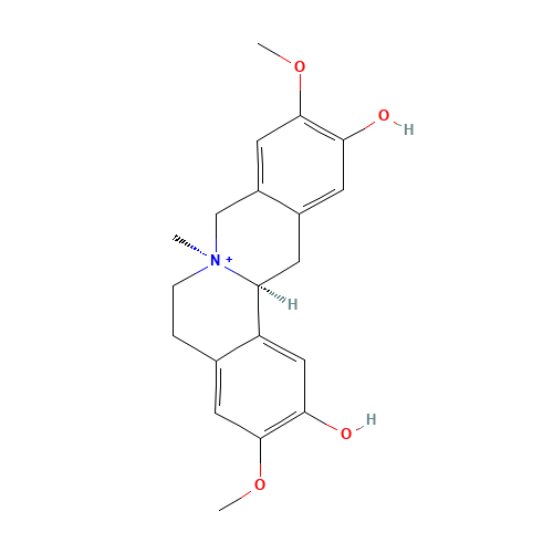 (7S,13aS)-2,11-Dihydroxy-3,10-dimethoxy-7-methyl-5,8,13,13a-tetrahydro-6H-isoquinolino[3,2-a]isoquinolinium (CAS: 6873-13-8) - Related Chemical Product