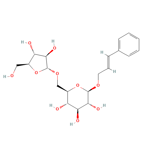 (2E)-3-Phenyl-2-propen-1-yl 6-O-a-L-arabinofuranosyl-b-D-glucopyranoside (CAS: 84954-93-8) - Related Chemical Product
