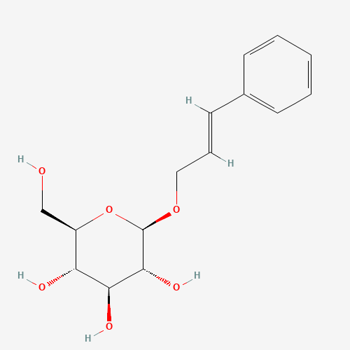 (2E)-3-Phenyl-2-propen-1-yl b-D-glucopyranoside (CAS: 85026-55-7) - Chemical Structure and Molecular Formula 