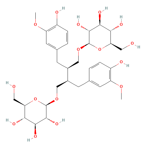 (2R,3R)-2,3-Bis(4-hydroxy-3-methoxybenzyl)-1,4-butanediol - b-D-glucopyranose (CAS: 148244-82-0) - Related Chemical Product
