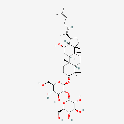 (8ξ,9ξ,12a,13ξ,14b,17b)-12-Hydroxy-4,4,7,10,14-pentamethyl-17-[(2E)-6-methyl-2,5-heptadien-2-yl]gonan-3-yl 2-O-b-D-glucopyranosyl-b-D-glucopyranoside (CAS: 186763-78-0) - Related Chemical Product