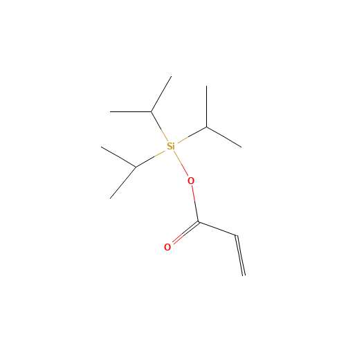 TRIISOPROPYLSILYL ACRYLATE (CAS: 157859-20-6) - Chemical Structure and Molecular Formula 