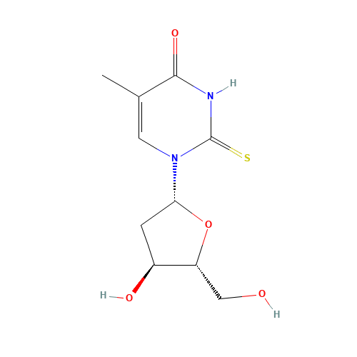 1-(2-Deoxy-b-D-erythro-pentofuranosyl)-5-methyl-2-thioxo-2,3-dihydro-4(1H)-pyrimidinone (CAS: 28585-51-5) - Related Chemical Product