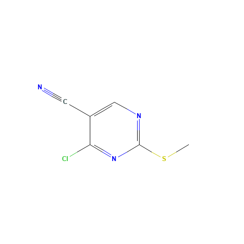 4-Chloro-2-(methylsulfanyl)-5-pyrimidinecarbonitrile (CAS: 33089-15-5) - Related Chemical Product