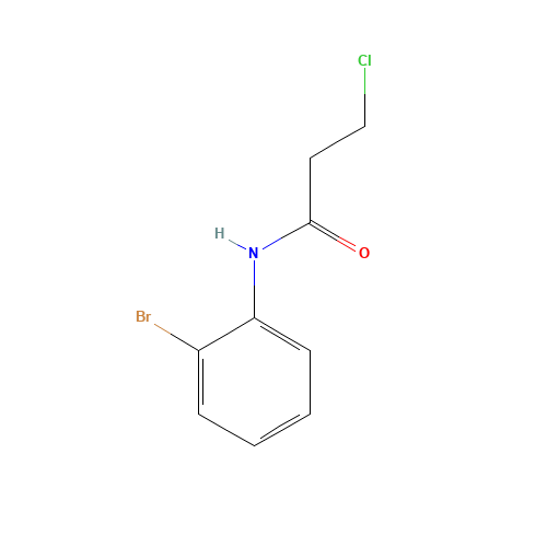 N-(2-Bromophenyl)-3-chloropropanamide (CAS: 545364-03-2) - Chemical Structure and Molecular Formula 