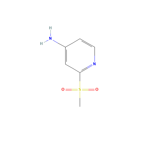 2-(Methylsulfonyl)-4-pyridinamine (CAS: 944401-88-1) - Chemical Structure and Molecular Formula 