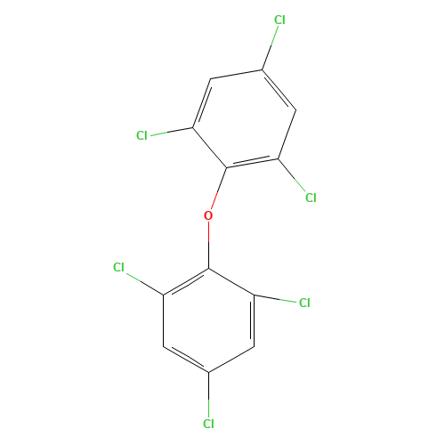 1,1'-Oxybis(2,4,6-trichlorobenzene) (CAS: 6973-37-1) - Chemical Structure and Molecular Formula 