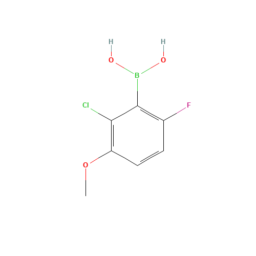 (2-chloro-6-fluoro-3-methoxy-phenyl)boronic acid (CAS: 1072945-77-7) - Related Chemical Product