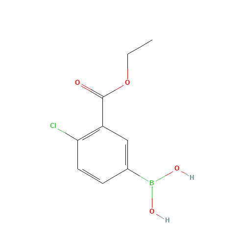 [4-Chloro-3-(ethoxycarbonyl)phenyl]boronic acid (CAS: 874219-46-2) - Related Chemical Product