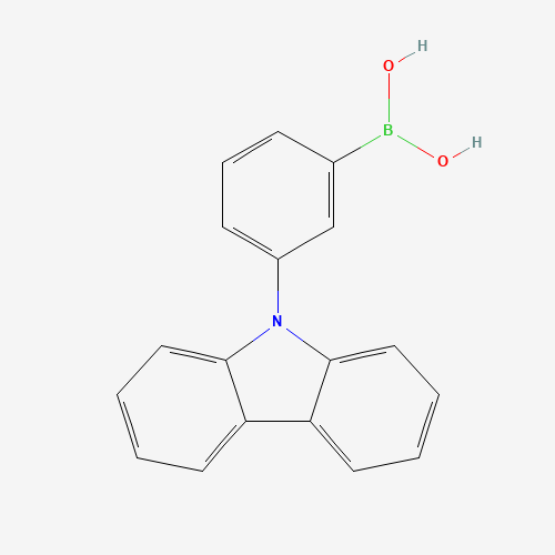 [3-(9H-Carbazol-9-yl)phenyl]boronic acid (CAS: 864377-33-3) - Chemical Structure and Molecular Formula 
