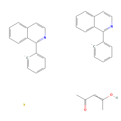 Bis(1-phenyl-isoquinoline)(Acetylacetonato)iridium(III) (CAS: 435294-03-4) - Related Chemical Product