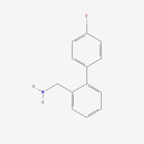 (4'-FLUORO[1,1'-BIPHENYL]-2-YL)METHANAMINE (CAS: 884504-18-1) - Chemical Structure and Molecular Formula 