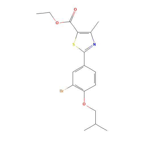 Ethyl 2-(3-bromo-4-isobutoxyphenyl)- 4-methyl-5-thiazolecarboxylate (CAS: 144060-96-8) - Related Chemical Product