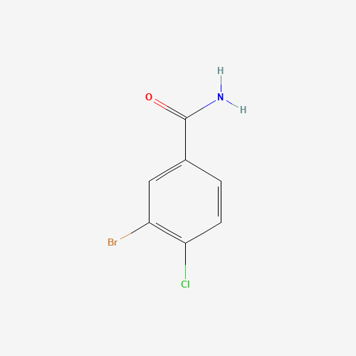 3-Bromo-4-chlorobenzamide (CAS: 791137-22-9) - Chemical Structure and Molecular Formula 