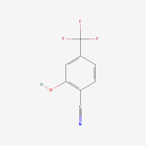 2-Hydroxy-5-(trifluoromethyl) benzonitrile (CAS: 81465-88-5) - Chemical Structure and Molecular Formula 