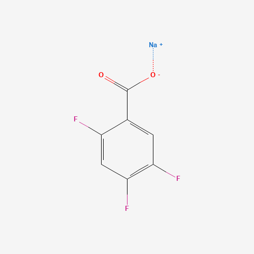 SODIUM 2,4,5-TRIFLUOROBENZOATE (CAS: 522651-48-5) - Chemical Structure and Molecular Formula 