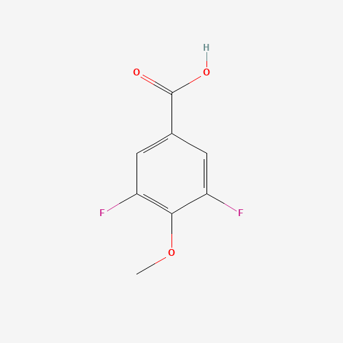 3,5-DIFLUORO-4-METHOXYBENZOIC ACID (CAS: 319-60-8) - Chemical Structure and Molecular Formula 