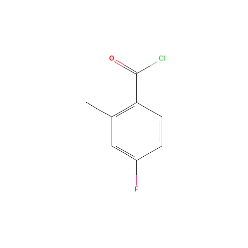 4-FLUORO-2-METHYLBENZOYL CHLORIDE (CAS: 21900-43-6) - Chemical Structure and Molecular Formula 