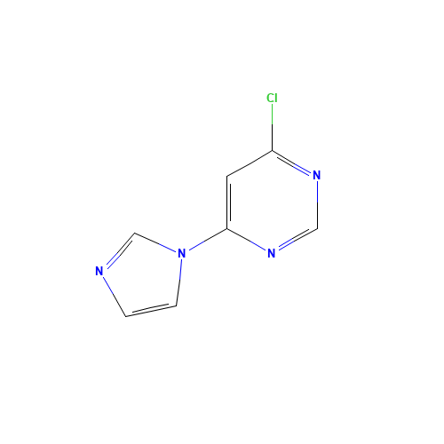 4-Chloro-6-(1H-imidazol-1-yl)pyrimidine (CAS: 114834-02-5) - Chemical Structure and Molecular Formula 