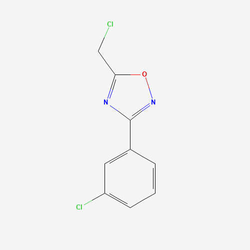 5-(CHLOROMETHYL)-3-(3-CHLOROPHENYL)-1,2,4-OXADIAZOLE (CAS: 51802-78-9) - Chemical Structure and Molecular Formula 