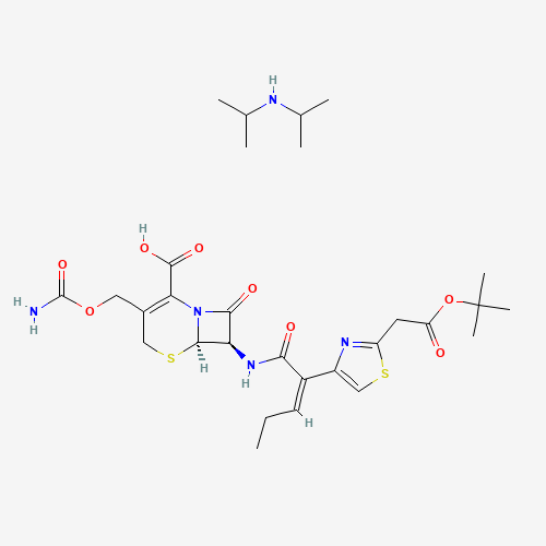 Boc-Cefcapene.DIPA (CAS: 153012-37-4) - Chemical Structure and Molecular Formula 