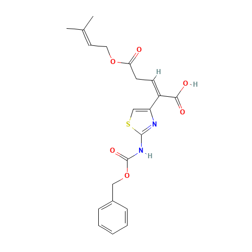 2-[2-[[(Phenylmethoxy)carbonyl]amino]-4-thiazolyl]-2-pentenedioic acid 5-(3-methyl-2-butenyl) ester (CAS: 115065-79-7) - Related Chemical Product