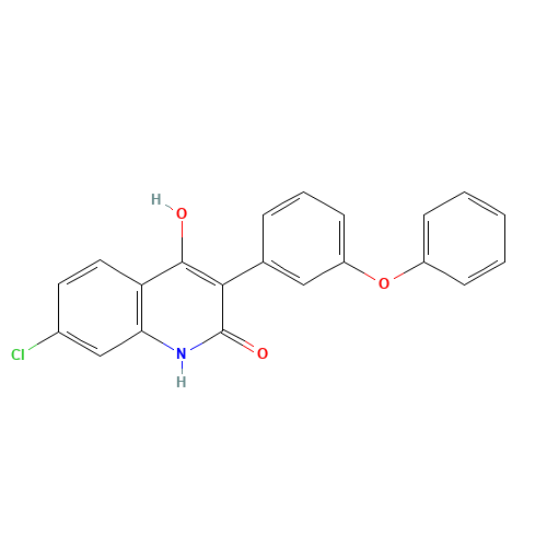 7-Chloro-4-hydroxy-3-(3-phenoxy)phenyl-2(H)-quinolinone (CAS: 142326-59-8) - Related Chemical Product