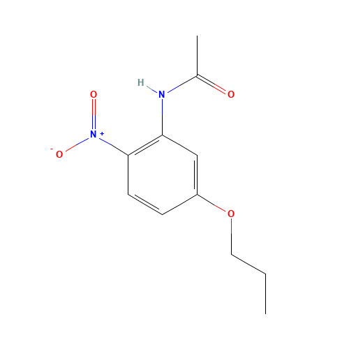 4-PROPOXY-2-NITROACETANILINE (CAS: 130349-21-2) - Chemical Structure and Molecular Formula 