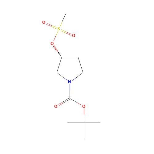 2-Methyl-2-propanyl (3R)-3-[(methylsulfonyl)oxy]-1-pyrrolidinecarboxylate (CAS: 127423-61-4) - Related Chemical Product