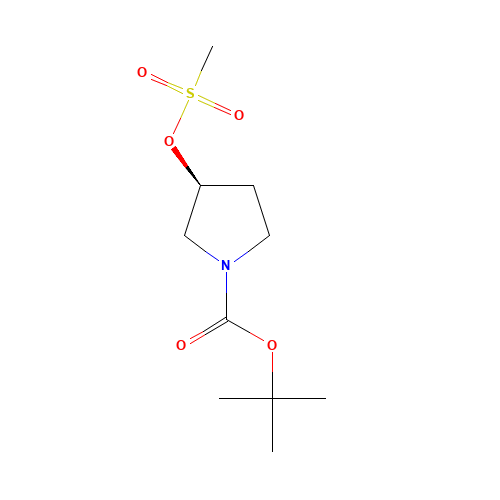 2-Methyl-2-propanyl (3S)-3-[(methylsulfonyl)oxy]-1-pyrrolidinecarboxylate (CAS: 132945-75-6) - Related Chemical Product
