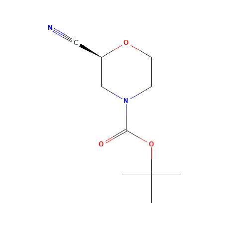2-Methyl-2-propanyl (2S)-2-cyano-4-morpholinecarboxylate (CAS: 1257856-31-7) - Related Chemical Product