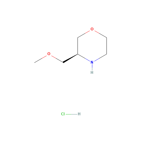 (3S)-3-(Methoxymethyl)morpholine (CAS: 218595-25-6) - Chemical Structure and Molecular Formula 