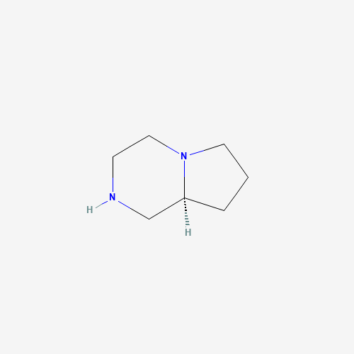(8aS)-Octahydropyrrolo[1,2-a]pyrazine (CAS: 93643-24-4) - Chemical Structure and Molecular Formula 