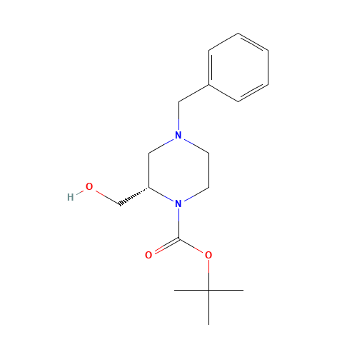 2-Methyl-2-propanyl (2S)-4-benzyl-2-(hydroxymethyl)-1-piperazinecarboxylate (CAS: 947275-34-5) - Related Chemical Product