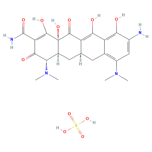 (4S,4aS,5aR,12aS)-9-Amino-4,7-bis(dimethylamino)-3,10,12,12a-tetrahydroxy-1,11-dioxo-1,4,4a,5,5a,6,11,12a-octahydro-2-tetracenecarboxamide (CAS: 149934-20-3) - Related Chemical Product