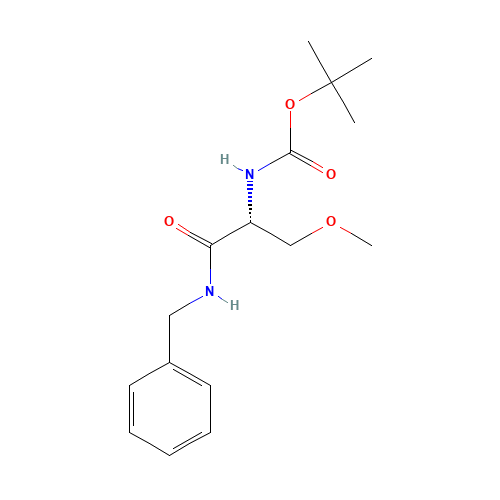 tert-butyl N-[(1R)-2-(benzylamino)-1-(methoxymethyl)-2-oxo-ethyl]carbamate (CAS: 880468-89-3) - Related Chemical Product