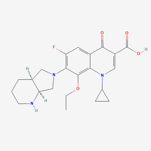 1-Cyclopropyl-8-ethoxy-6-fluoro-7-[(4aS,7aS)-octahydro-6H-pyrrolo[3,4-b]pyridin-6-yl]-4-oxo-1,4-dihydro-3-quinolinecarboxylic acid (CAS: 1029364-75-7) - Related Chemical Product